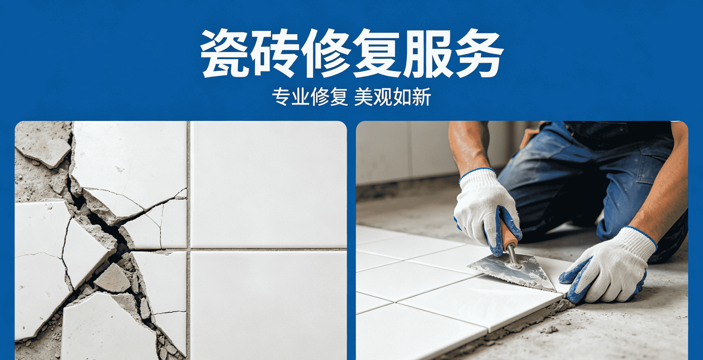 瓷砖翘边空鼓修复
